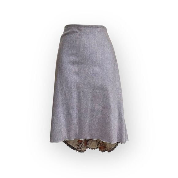 Anthropologie Elevenses Lavender Women’s Knee Length Pleated Back Skirt Size 12 - Picture 1 of 9